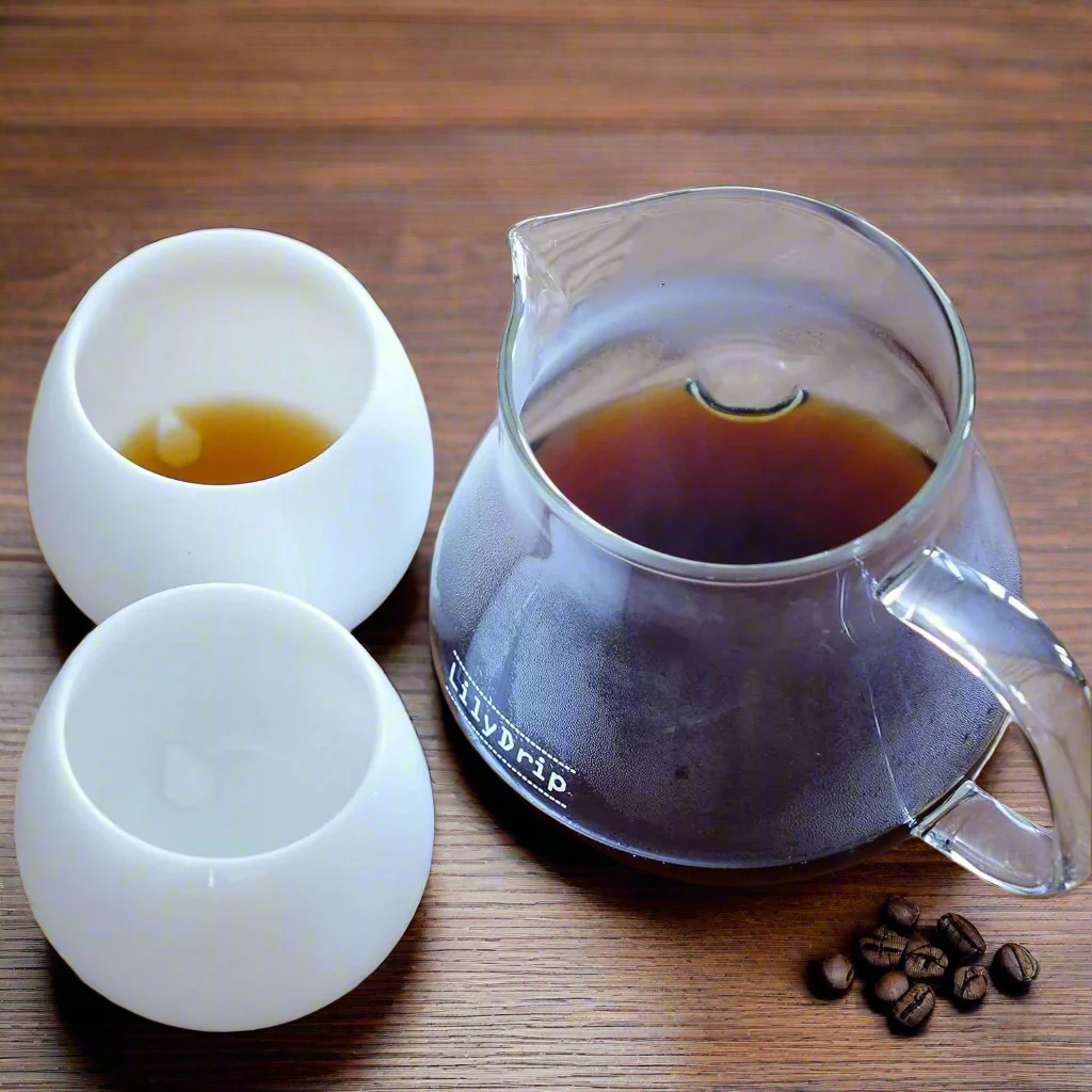 Artisan Aroma-Seeker Pour-over Coffee Server Set, Handmade Decanter and Carafe, Glass Coffee Server