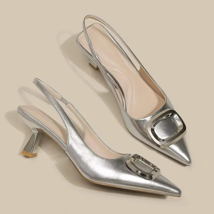 Slingback Pointed Toe Pumps