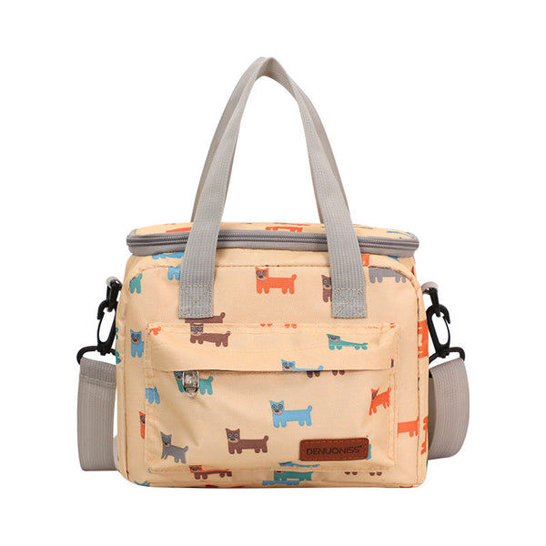 Small fresh fashion cute hand-held lunch box bag for women