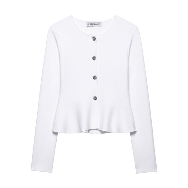 Solid color casual slim fit suit jacket mini skirt