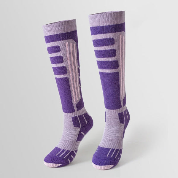 Sport's House women's outdoor thick looped warm Merino wool ski socks