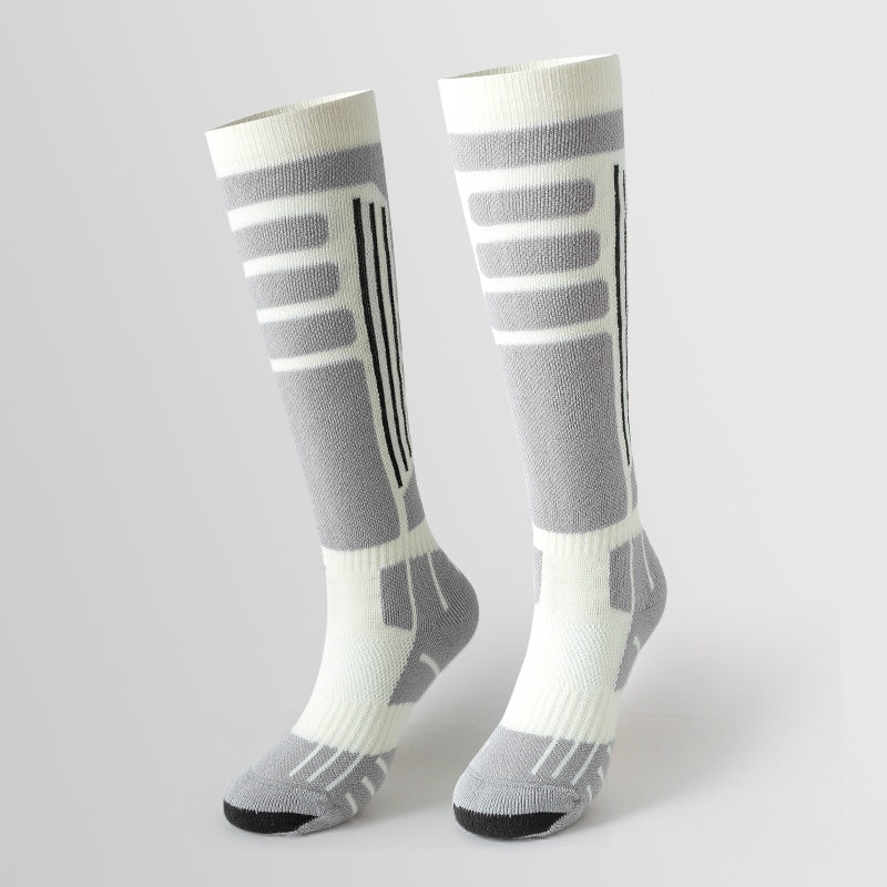 Sport's House women's outdoor thick looped warm Merino wool ski socks