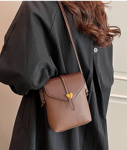 Vintage Fashion Heart Crossbody Shoulder Purse