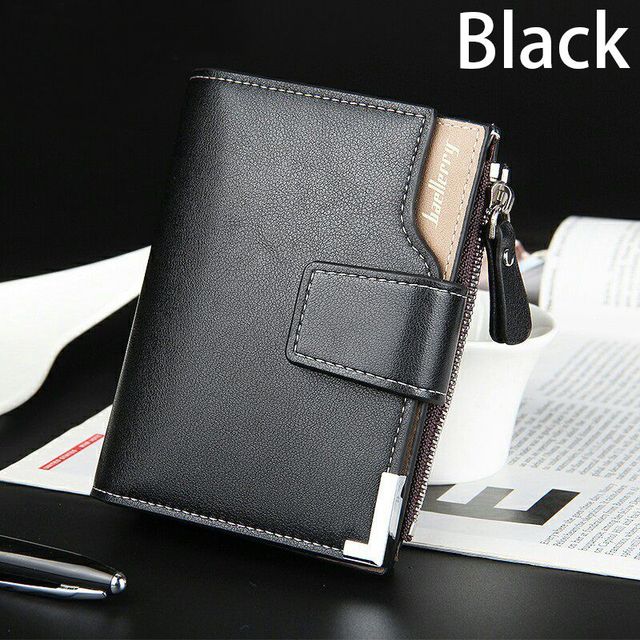 Wallet Baellerry brand Short men Wallets PU Leather male Purse Card Holder Wallet Fashion man Zipper Wallet men Coin bag