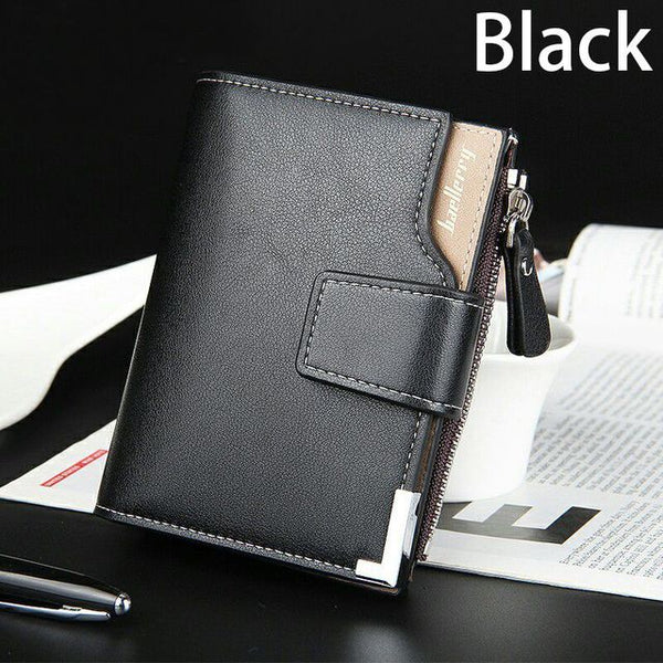 Wallet Baellerry brand Short men Wallets PU Leather male Purse Card Holder Wallet Fashion man Zipper Wallet men Coin bag
