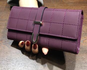 Wallets Long With Plaid PU Leather Fashion Hasp Coin Purse Phone Bag 10 Card Holders Female Wallet for girls ladies