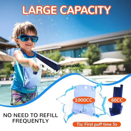 Hakol Set of 2 Rechargeable Large Capacity & Long Range Automatic Water Guns