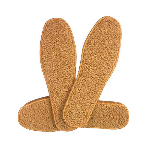 Winter men's and women's alpaca insoles winter plus velvet thick warm cotton insoles snow boots sports insoles