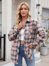 Women's casual fashion spicy girl loose checkered shirt for women